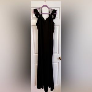 Fashion Nova Rhinestone Black Gown